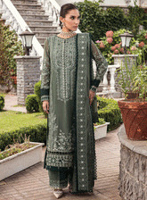 Zahra By Xenia Formals Embroidered Chiffon Unstitched 3 Piece Suit - XF23ZL 02 AMVI