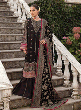 Zahra By Xenia Formals Embroidered Chiffon Unstitched 3 Piece Suit - XF23ZL 04 TAALIH