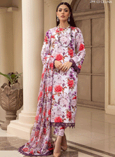 Zarif Printed Georgette Silk Unstitched 3 Piece Suit - ZF23GS ZPR-03 CELINA
