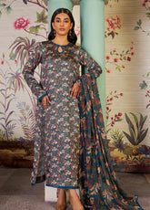Zarif Printed Silk Unstitched 3 Piece Suit - ZF24PS ZSP 05 ANABIA