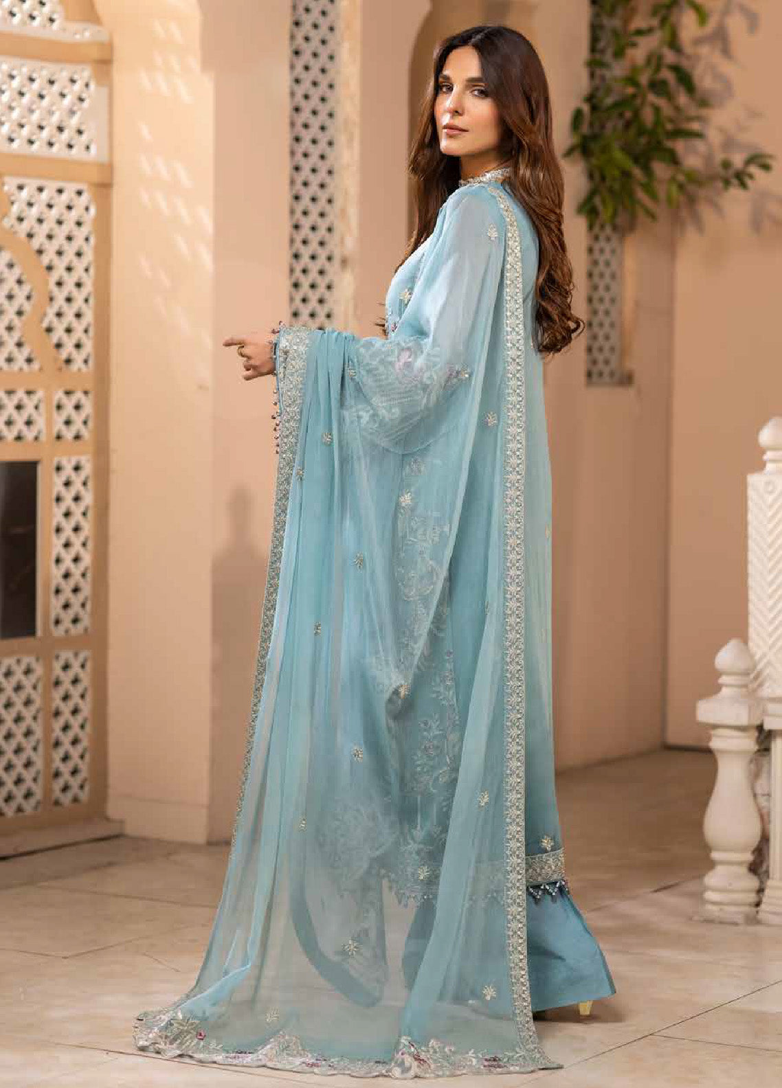 Zarsha By Fashion City Luxury Chiffon Unstitched 3 Piece Suit - FC24Z LCZ-306 MYSTIC MEADOW Zarsha By Fashion City Luxury Chiffon Unstitched 3 Piece Suit - FC24Z LCZ-306 MYSTIC MEADOW