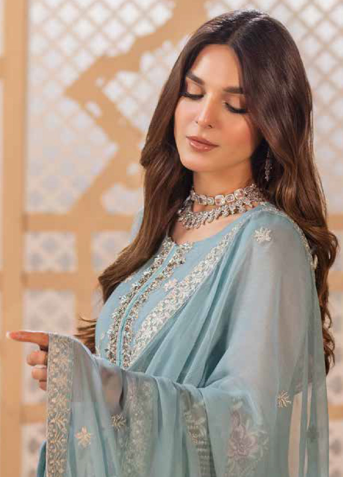 Zarsha By Fashion City Luxury Chiffon Unstitched 3 Piece Suit - FC24Z LCZ-306 MYSTIC MEADOW Zarsha By Fashion City Luxury Chiffon Unstitched 3 Piece Suit - FC24Z LCZ-306 MYSTIC MEADOW