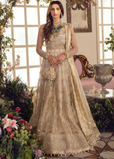 Afrozeh La Fuchsia Embroidered Chiffon Unstitched 3 Piece Suit - 06