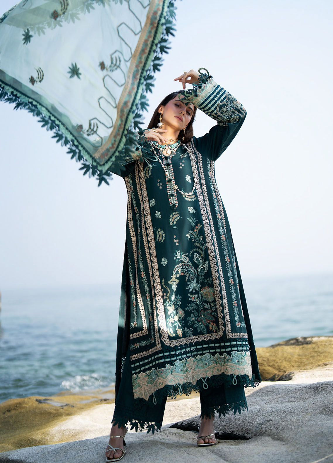 Alif By AJR Couture Signature Luxury Embroidered Lawn 3 Piece Unstitched Suit AJRC24ASLL-01 CELIA Alif By AJR Couture Signature Luxury Embroidered Lawn 3 Piece Unstitched Suit AJRC24ASLL-01 CELIA