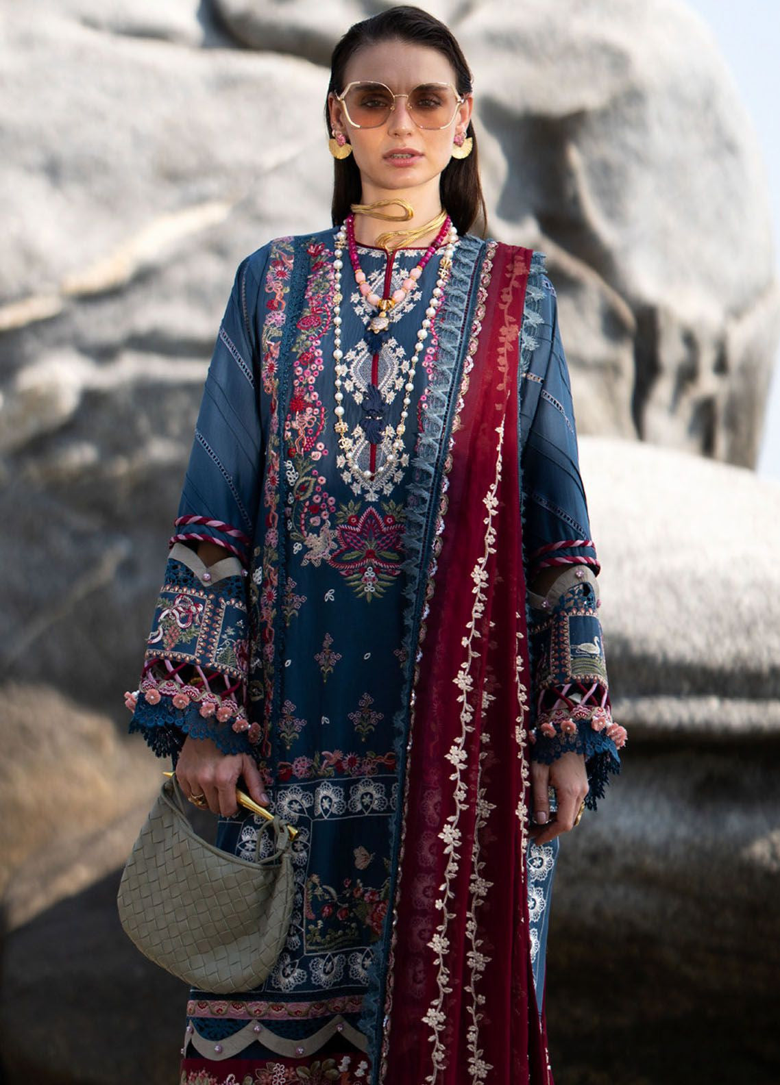 Alif By AJR Couture Signature Luxury Embroidered Lawn 3 Piece Unstitched Suit AJRC24ASLL-02 AYRA Alif By AJR Couture Signature Luxury Embroidered Lawn 3 Piece Unstitched Suit AJRC24ASLL-02 AYRA