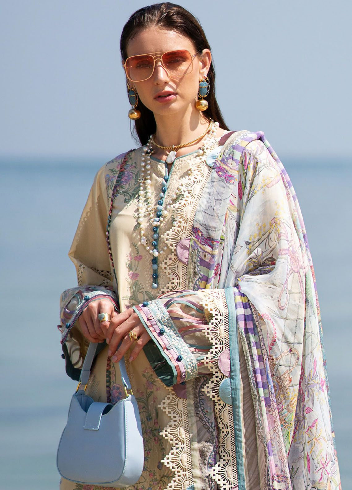 Alif By AJR Couture Signature Luxury Embroidered Lawn 3 Piece Unstitched Suit AJRC24ASLL-08 CORALINE Alif By AJR Couture Signature Luxury Embroidered Lawn 3 Piece Unstitched Suit AJRC24ASLL-08 CORALINE