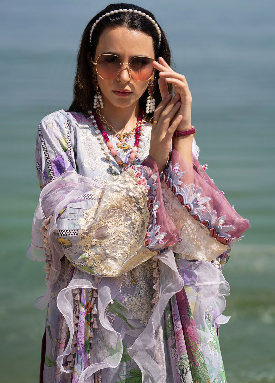 Alif By AJR Couture Signature Luxury Embroidered Lawn 3 Piece Unstitched Suit AJRC24ASLL-09 LYRA Alif By AJR Couture Signature Luxury Embroidered Lawn 3 Piece Unstitched Suit AJRC24ASLL-09 LYRA
