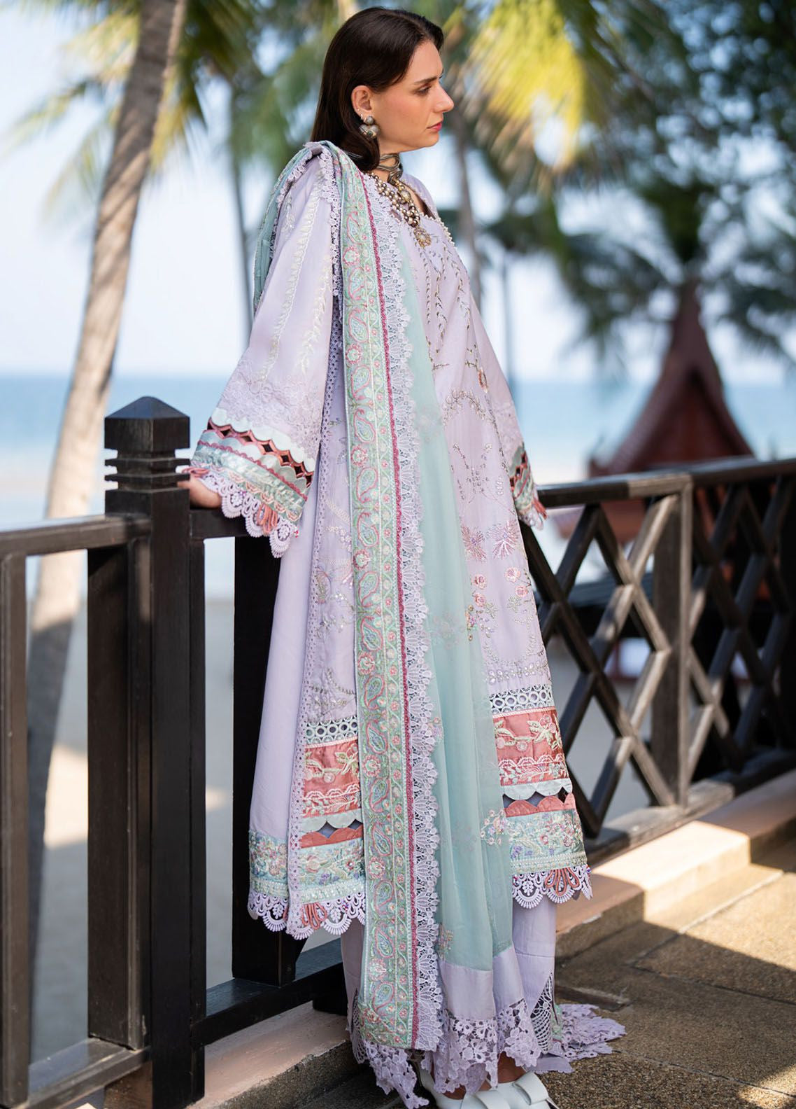 Alif By AJR Couture Signature Luxury Embroidered Lawn 3 Piece Unstitched Suit AJRC24ASLL-11 CASTLE Alif By AJR Couture Signature Luxury Embroidered Lawn 3 Piece Unstitched Suit AJRC24ASLL-11 CASTLE