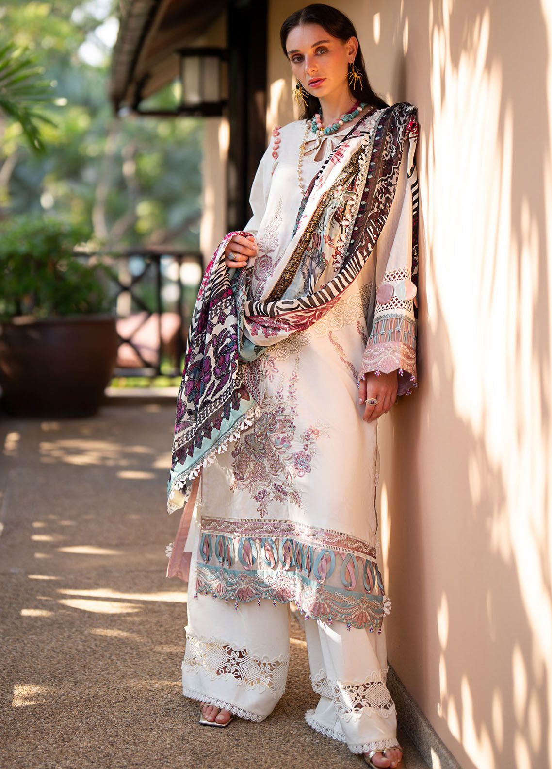Alif By AJR Couture Signature Luxury Embroidered Lawn 3 Piece Unstitched Suit AJRC24ASLL-12 SUNBEAM Alif By AJR Couture Signature Luxury Embroidered Lawn 3 Piece Unstitched Suit AJRC24ASLL-12 SUNBEAM
