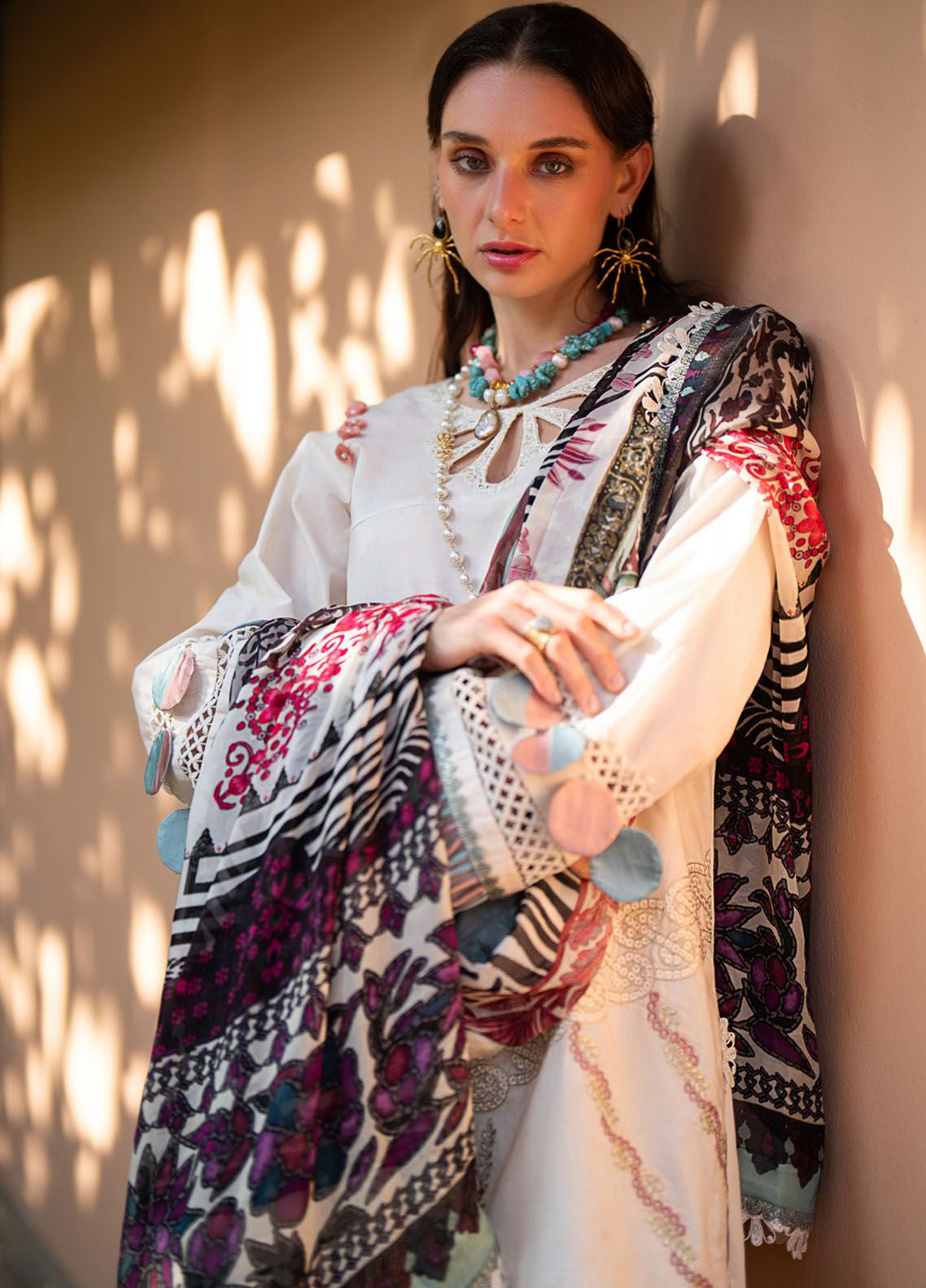 Alif By AJR Couture Signature Luxury Embroidered Lawn 3 Piece Unstitched Suit AJRC24ASLL-12 SUNBEAM Alif By AJR Couture Signature Luxury Embroidered Lawn 3 Piece Unstitched Suit AJRC24ASLL-12 SUNBEAM
