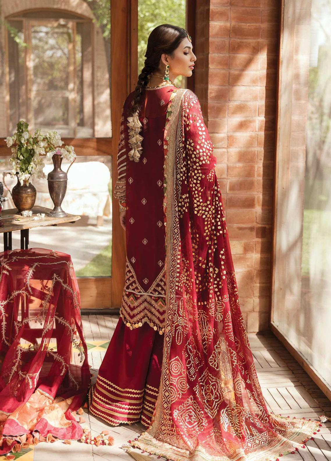 Ayzel Sangat By Afrozeh Embroidered Chiffon Unstitched 3 Piece Suit - SHAJAR Ayzel Sangat By Afrozeh Embroidered Chiffon Unstitched 3 Piece Suit - SHAJAR