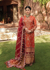 Ayzel Sangat By Afrozeh Embroidered Missouri Unstitched 3 Piece Suit - RUQAIYA