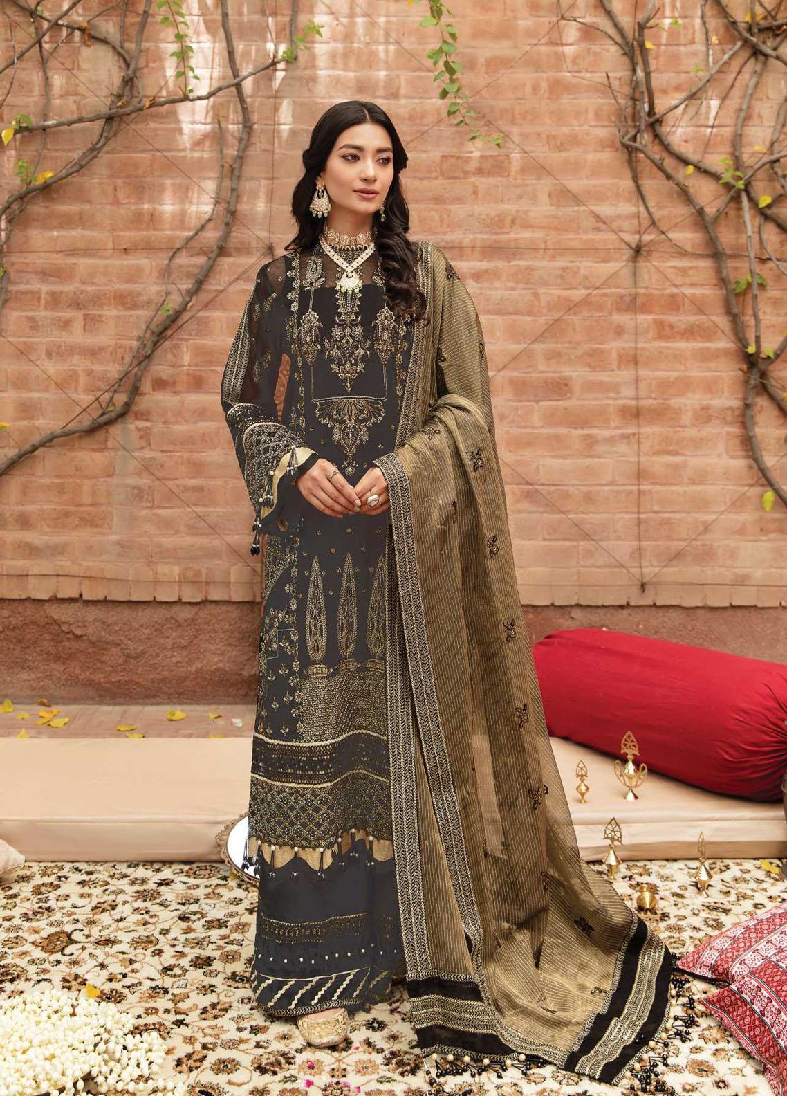 Ayzel Sangat By Afrozeh Embroidered Cotton Net Unstitched 3 Piece Suit - HEMA Ayzel Sangat By Afrozeh Embroidered Cotton Net Unstitched 3 Piece Suit - HEMA
