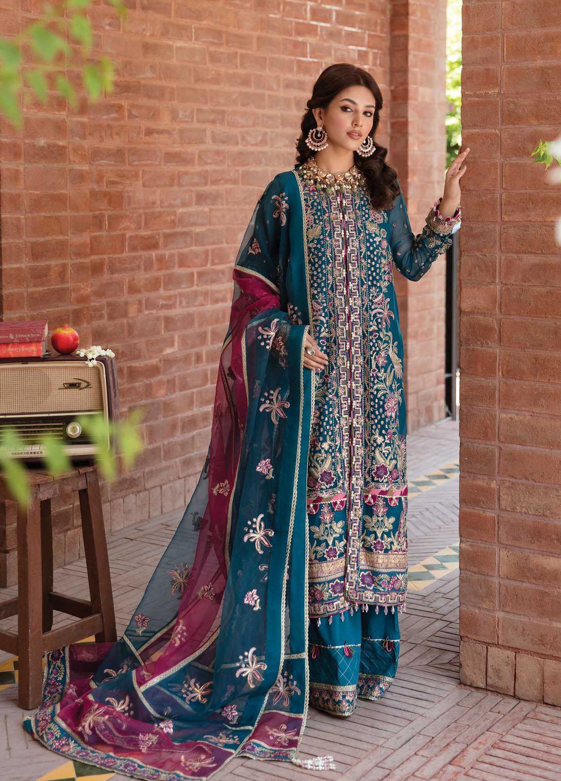 Ayzel Sangat By Afrozeh Embroidered Cotton Net Unstitched 3 Piece Suit - RAYNA Ayzel Sangat By Afrozeh Embroidered Cotton Net Unstitched 3 Piece Suit - RAYNA