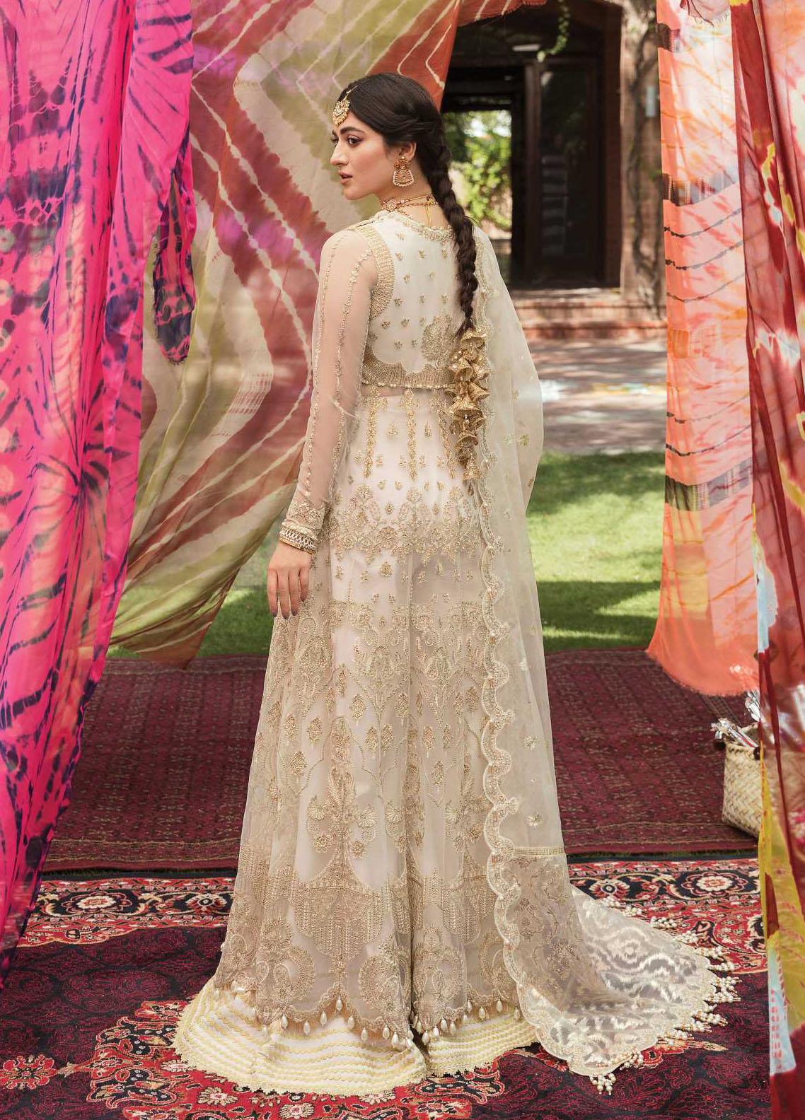 Ayzel Sangat By Afrozeh Embroidered Net Unstitched 3 Piece Suit - SULTANA BEGUM Ayzel Sangat By Afrozeh Embroidered Net Unstitched 3 Piece Suit - SULTANA BEGUM
