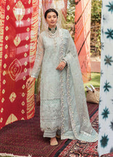 Ayzel Sangat By Afrozeh Embroidered Cotton Net Unstitched 3 Piece Suit - RAMANI