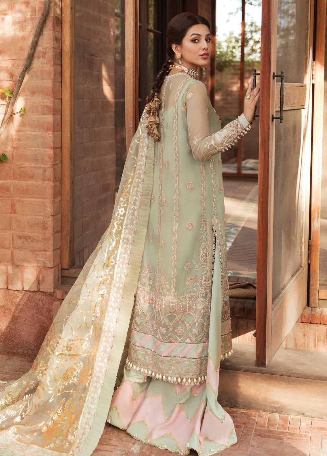 Ayzel Sangat By Afrozeh Embroidered Chiffon Unstitched 3 Piece Suit - BAHAAR BANU Ayzel Sangat By Afrozeh Embroidered Chiffon Unstitched 3 Piece Suit - BAHAAR BANU