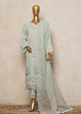Bin Saeed Festive Embroidered Organza 3 Piece Stitched Suit BS24FOS-01