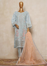 Bin Saeed Festive Embroidered Organza 3 Piece Stitched Suit BS24FOS-03