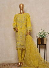 Bin Saeed Festive Embroidered Organza 3 Piece Stitched Suit BS24FOS-07