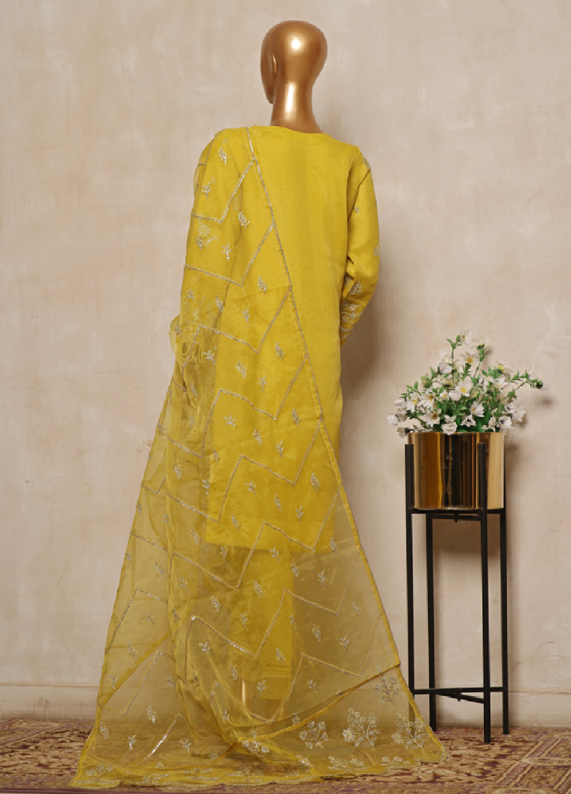 Bin Saeed Festive Embroidered Organza 3 Piece Stitched Suit BS24FOS-07 Bin Saeed Festive Embroidered Organza 3 Piece Stitched Suit BS24FOS-07