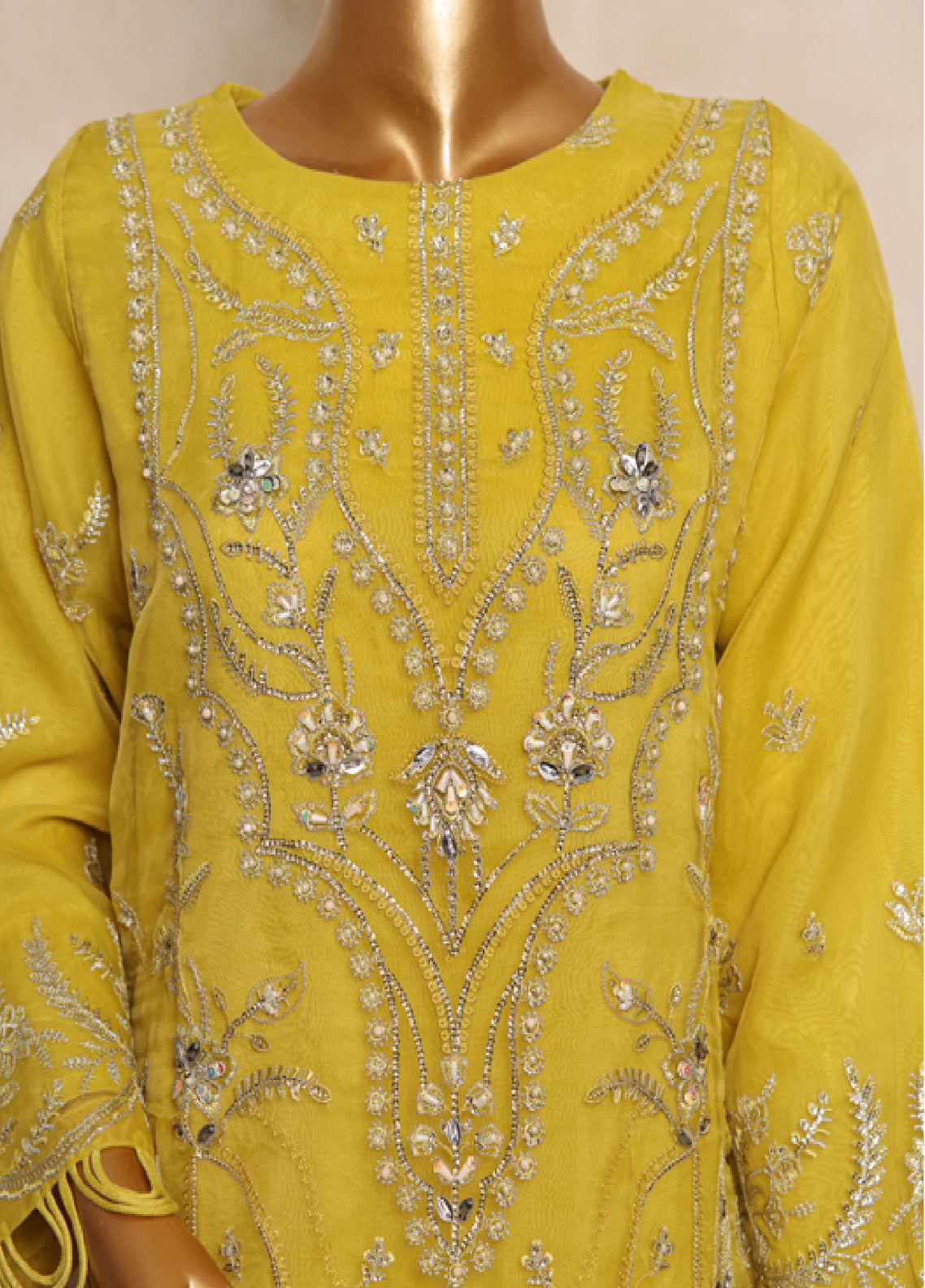 Bin Saeed Festive Embroidered Organza 3 Piece Stitched Suit BS24FOS-07 Bin Saeed Festive Embroidered Organza 3 Piece Stitched Suit BS24FOS-07