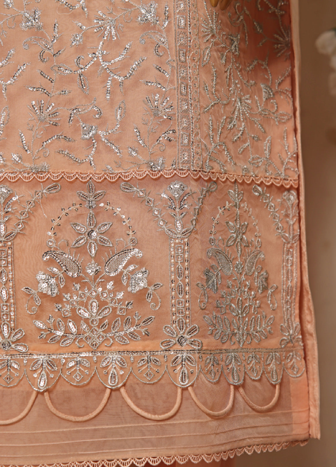 Bin Saeed Festive Embroidered Organza 3 Piece Stitched Suit BS24FOS-08 Bin Saeed Festive Embroidered Organza 3 Piece Stitched Suit BS24FOS-08