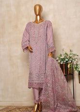 Bin Saeed Festive Embroidered Organza 3 Piece Stitched Suit BS24FOS-09