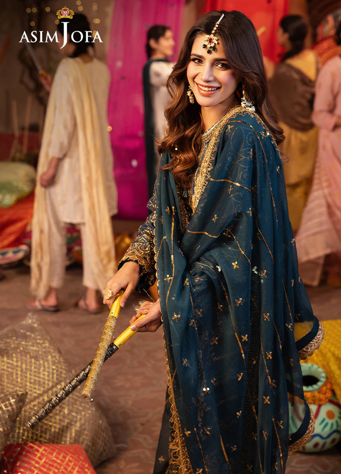 Chamak Damak By Asim Jofa Luxury Festive Embroidered Lawn 3 Piece Unstitched Suit AJ24CD AJCD-01 Chamak Damak By Asim Jofa Luxury Festive Embroidered Lawn 3 Piece Unstitched Suit AJ24CD AJCD-01