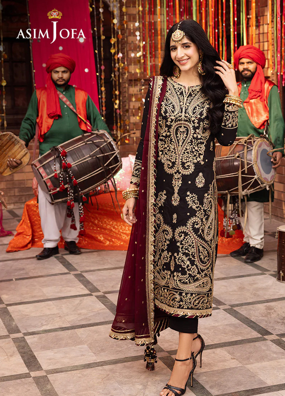 Chamak Damak By Asim Jofa Luxury Festive Embroidered Lawn 3 Piece Unstitched Suit AJ24CD AJCD-03 Chamak Damak By Asim Jofa Luxury Festive Embroidered Lawn 3 Piece Unstitched Suit AJ24CD AJCD-03