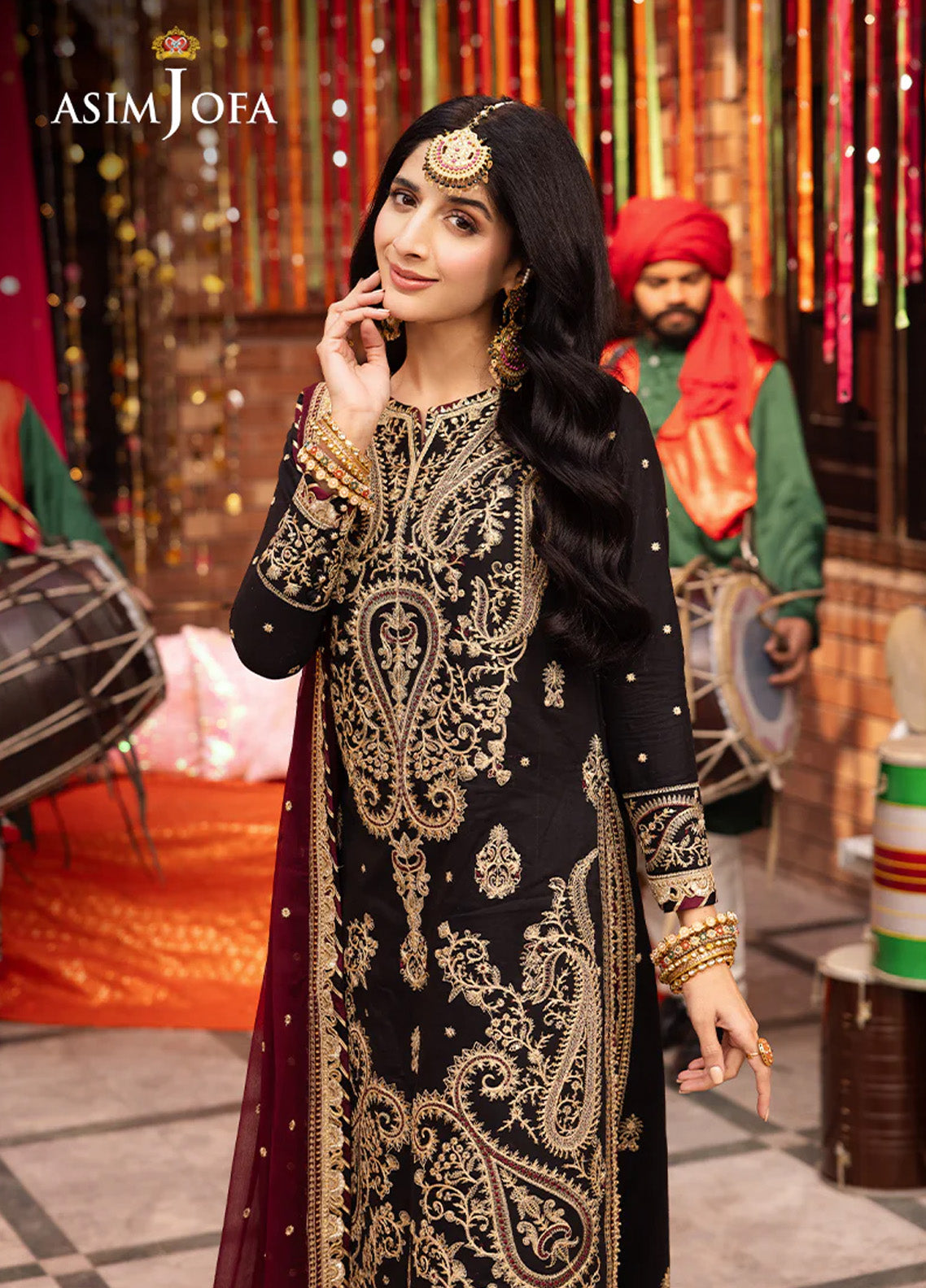 Chamak Damak By Asim Jofa Luxury Festive Embroidered Lawn 3 Piece Unstitched Suit AJ24CD AJCD-03 Chamak Damak By Asim Jofa Luxury Festive Embroidered Lawn 3 Piece Unstitched Suit AJ24CD AJCD-03