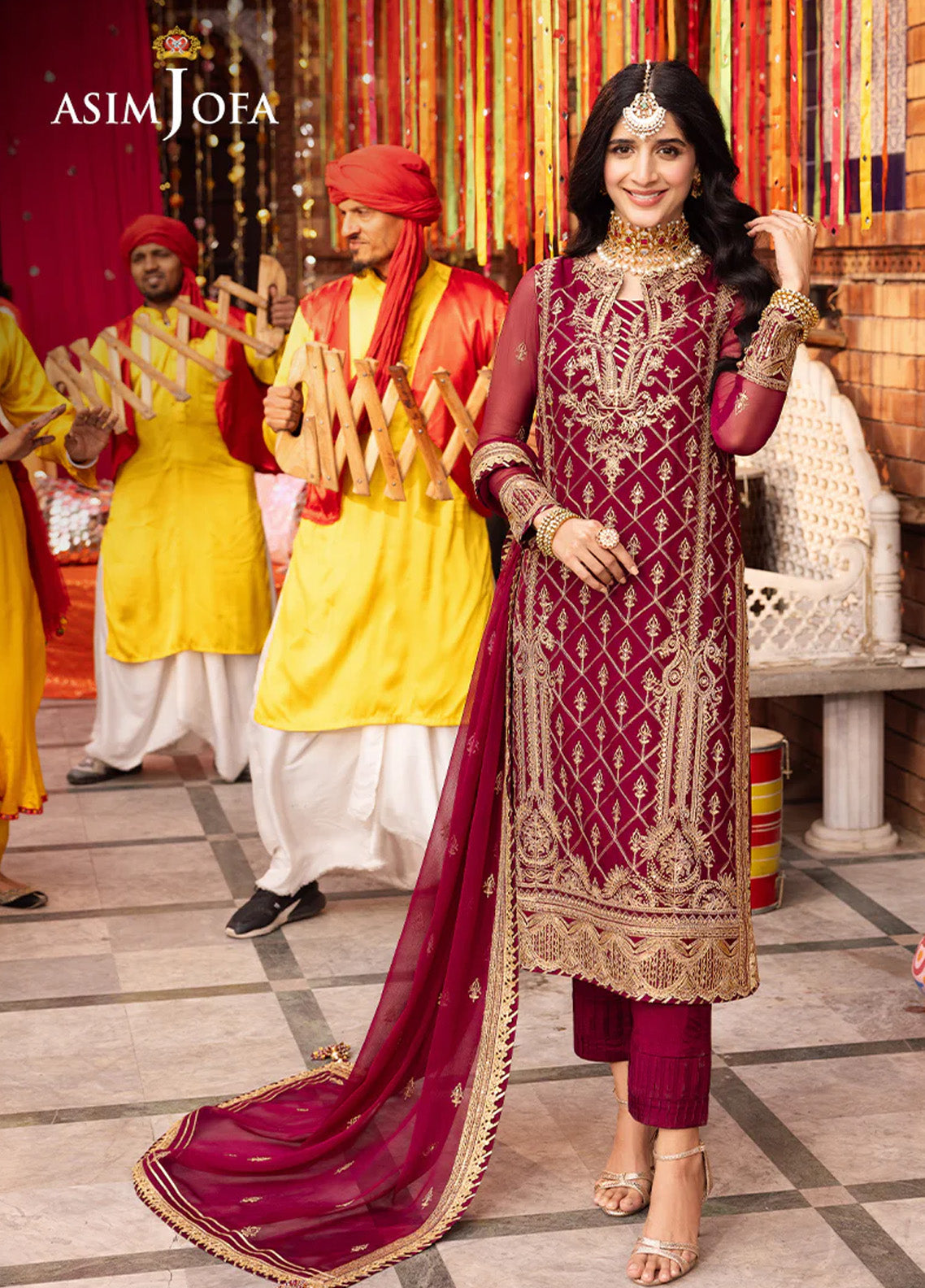 Chamak Damak By Asim Jofa Luxury Festive Embroidered Lawn 3 Piece Unstitched Suit AJ24CD AJCD-05 Chamak Damak By Asim Jofa Luxury Festive Embroidered Lawn 3 Piece Unstitched Suit AJ24CD AJCD-05