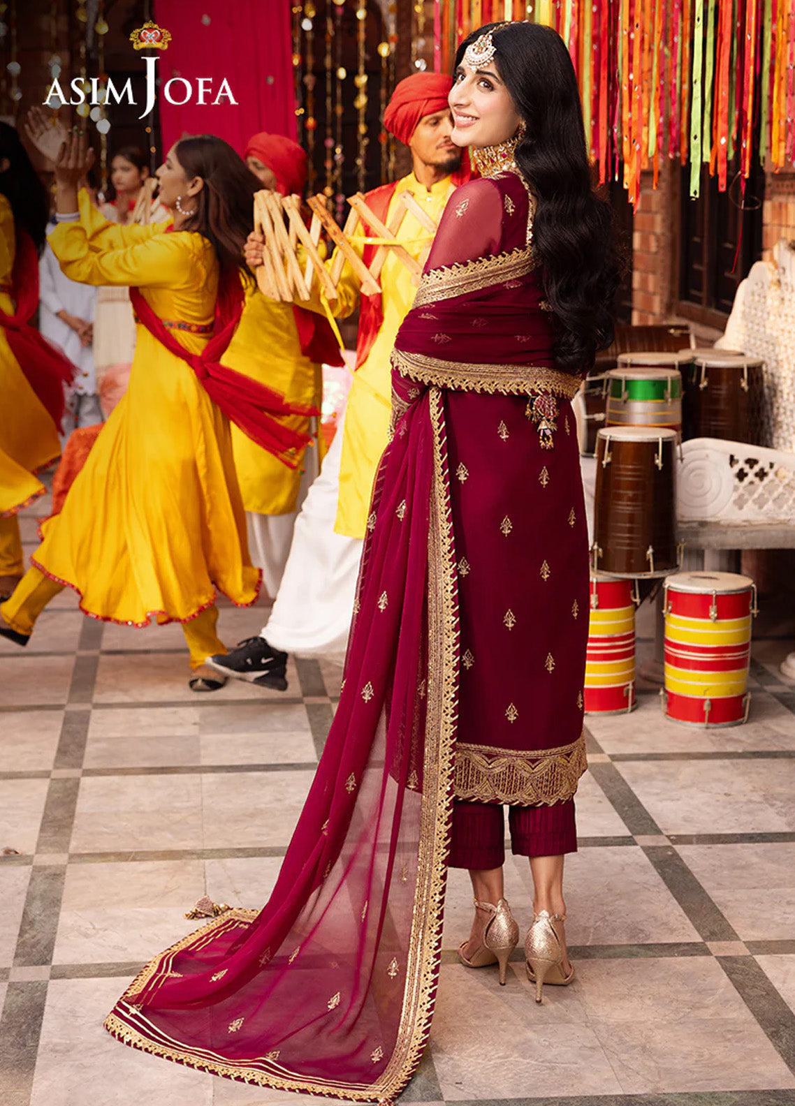 Chamak Damak By Asim Jofa Luxury Festive Embroidered Lawn 3 Piece Unstitched Suit AJ24CD AJCD-05 Chamak Damak By Asim Jofa Luxury Festive Embroidered Lawn 3 Piece Unstitched Suit AJ24CD AJCD-05