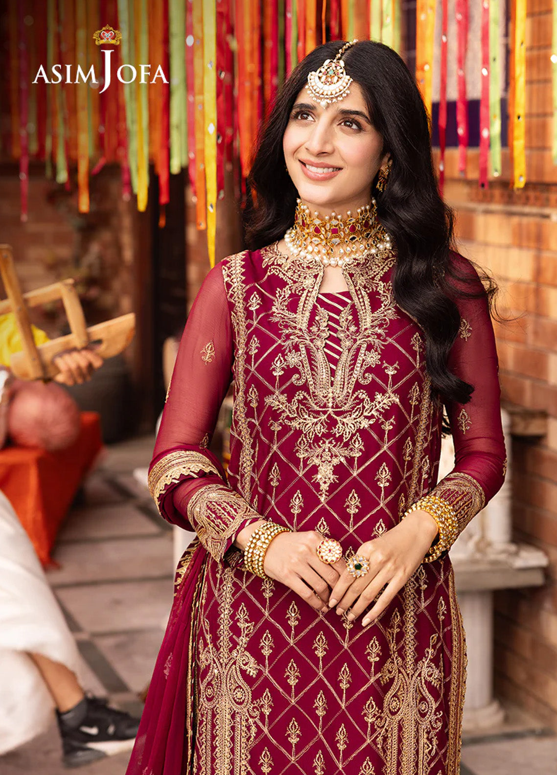 Chamak Damak By Asim Jofa Luxury Festive Embroidered Lawn 3 Piece Unstitched Suit AJ24CD AJCD-05 Chamak Damak By Asim Jofa Luxury Festive Embroidered Lawn 3 Piece Unstitched Suit AJ24CD AJCD-05