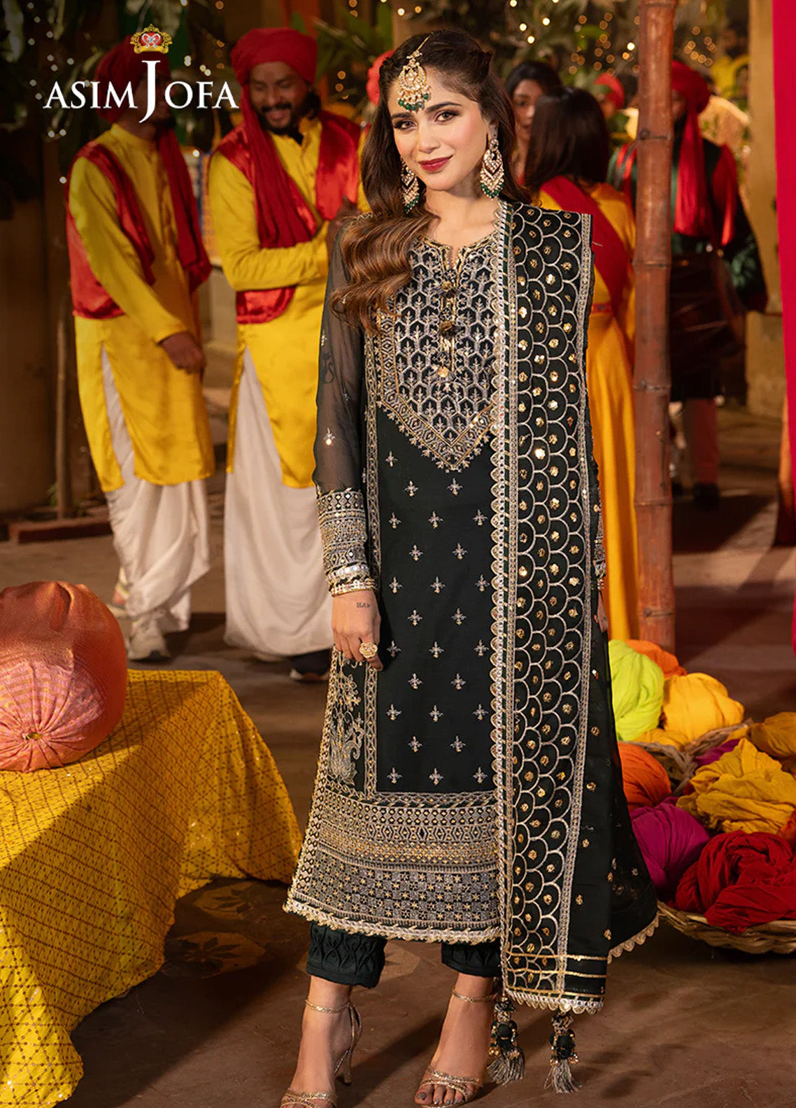 Chamak Damak By Asim Jofa Luxury Festive Embroidered Lawn 3 Piece Unstitched Suit AJ24CD AJCD-06 Chamak Damak By Asim Jofa Luxury Festive Embroidered Lawn 3 Piece Unstitched Suit AJ24CD AJCD-06