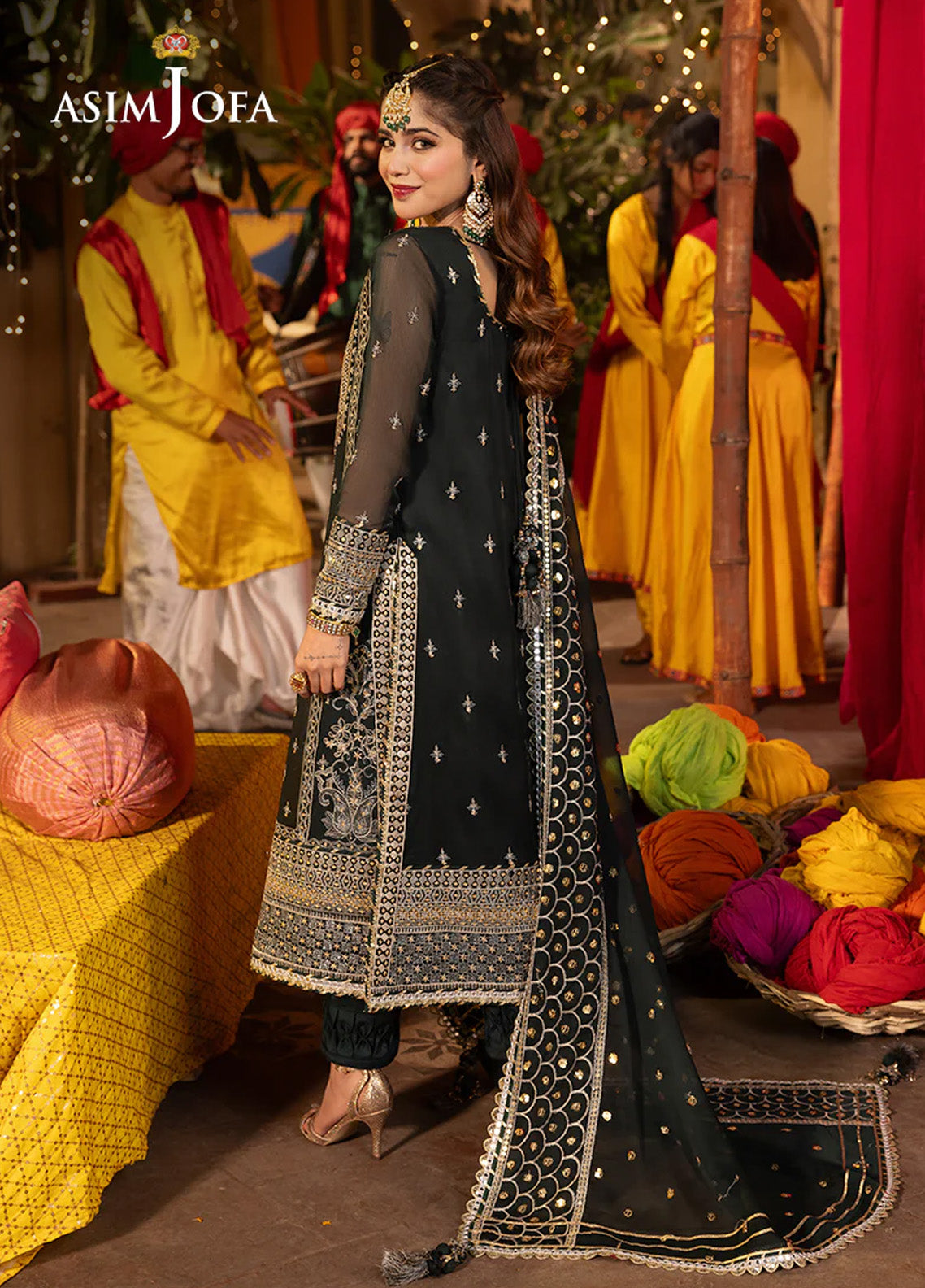 Chamak Damak By Asim Jofa Luxury Festive Embroidered Lawn 3 Piece Unstitched Suit AJ24CD AJCD-06 Chamak Damak By Asim Jofa Luxury Festive Embroidered Lawn 3 Piece Unstitched Suit AJ24CD AJCD-06