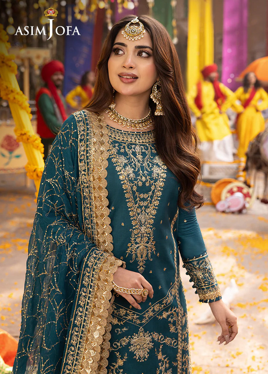 Chamak Damak By Asim Jofa Luxury Festive Embroidered Lawn 3 Piece Unstitched Suit AJ24CD AJCD-07 Chamak Damak By Asim Jofa Luxury Festive Embroidered Lawn 3 Piece Unstitched Suit AJ24CD AJCD-07