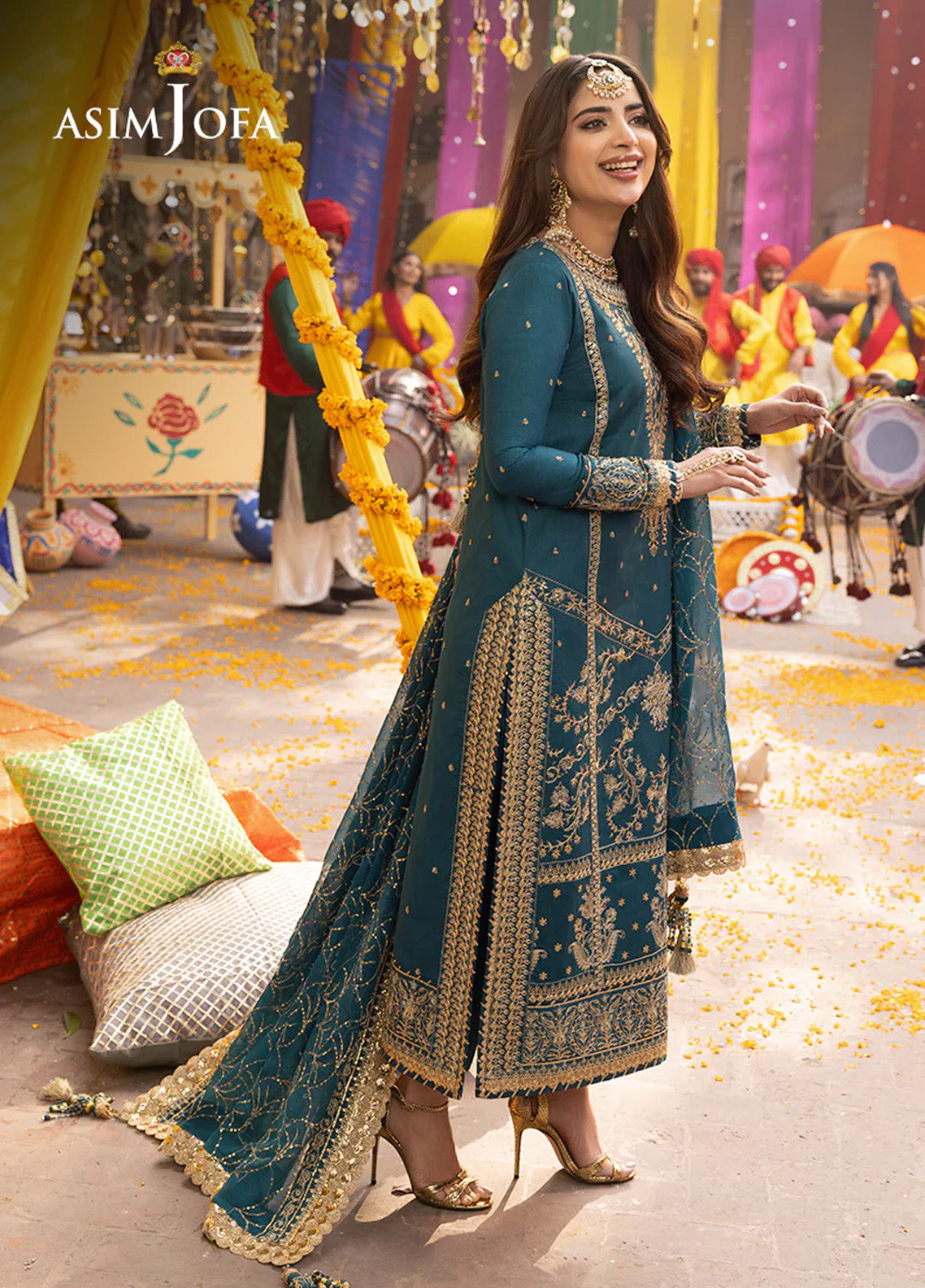 Chamak Damak By Asim Jofa Luxury Festive Embroidered Lawn 3 Piece Unstitched Suit AJ24CD AJCD-07 Chamak Damak By Asim Jofa Luxury Festive Embroidered Lawn 3 Piece Unstitched Suit AJ24CD AJCD-07