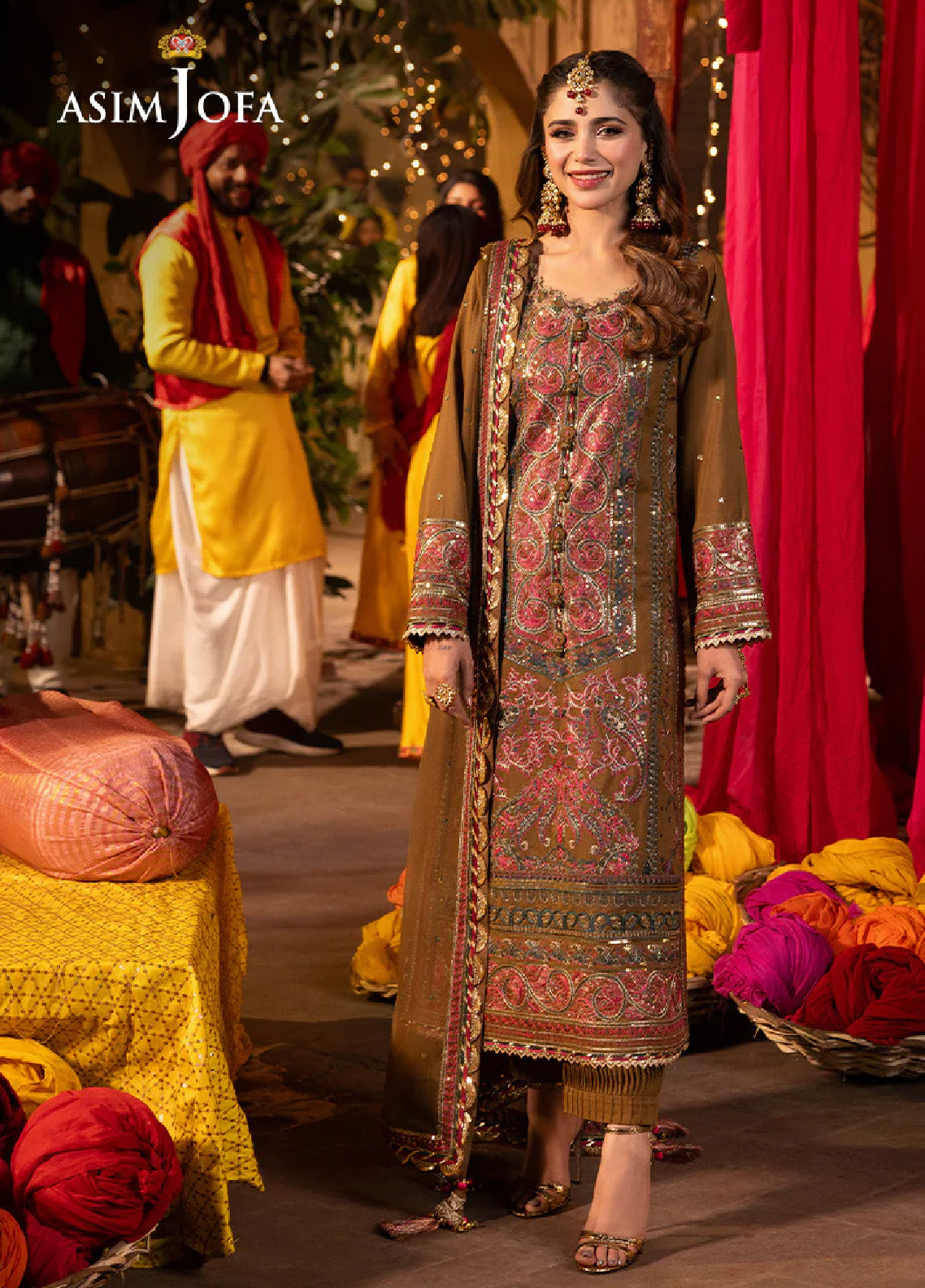 Chamak Damak By Asim Jofa Luxury Festive Embroidered Lawn 3 Piece Unstitched Suit AJ24CD AJCD-08 Chamak Damak By Asim Jofa Luxury Festive Embroidered Lawn 3 Piece Unstitched Suit AJ24CD AJCD-08