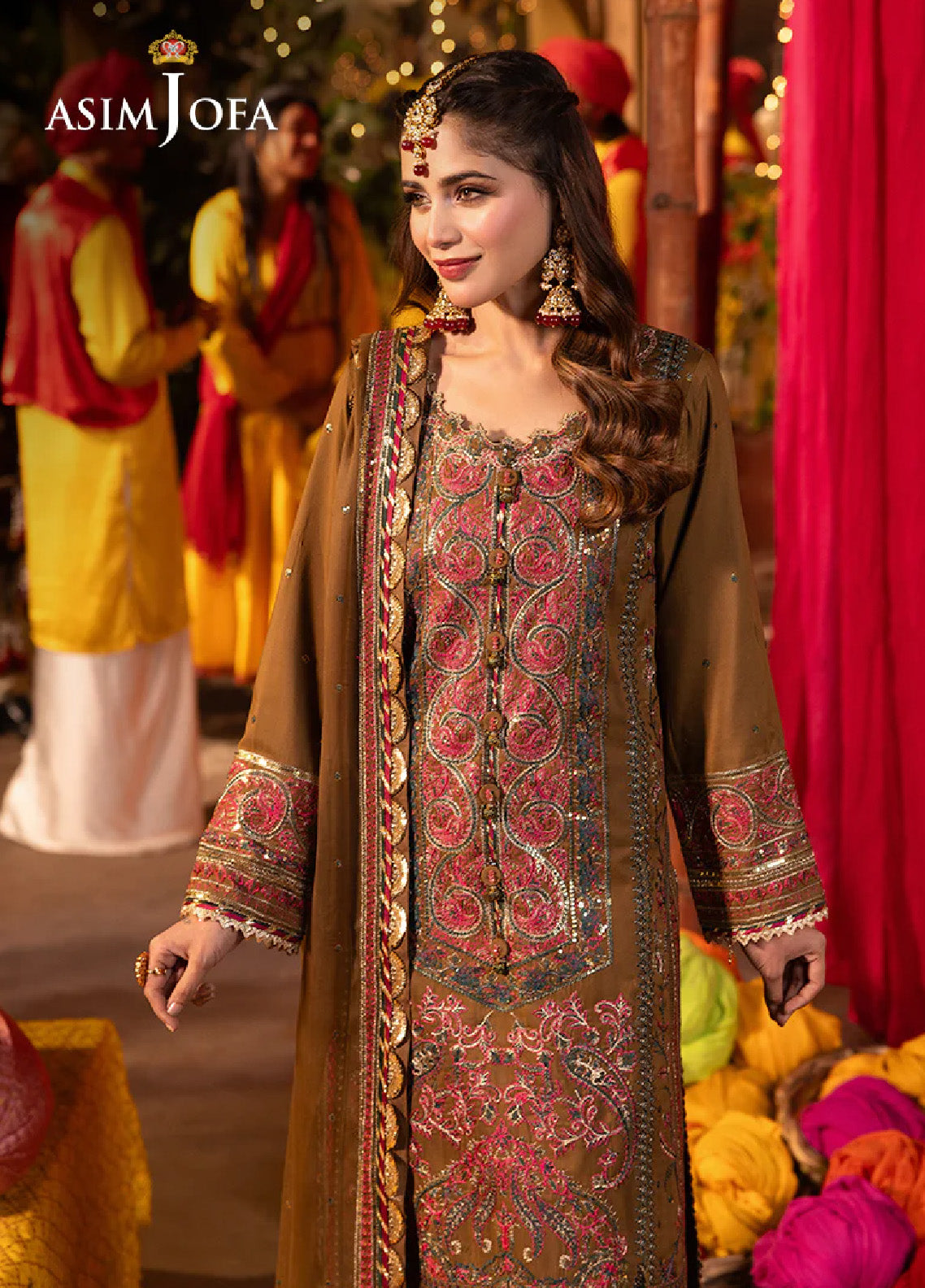 Chamak Damak By Asim Jofa Luxury Festive Embroidered Lawn 3 Piece Unstitched Suit AJ24CD AJCD-08 Chamak Damak By Asim Jofa Luxury Festive Embroidered Lawn 3 Piece Unstitched Suit AJ24CD AJCD-08