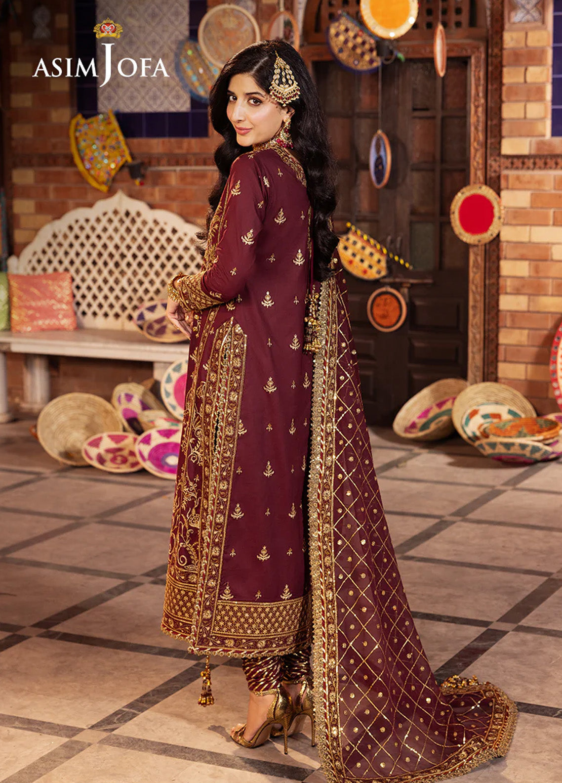Chamak Damak By Asim Jofa Luxury Festive Embroidered Lawn 3 Piece Unstitched Suit AJ24CD AJCD-09 Chamak Damak By Asim Jofa Luxury Festive Embroidered Lawn 3 Piece Unstitched Suit AJ24CD AJCD-09