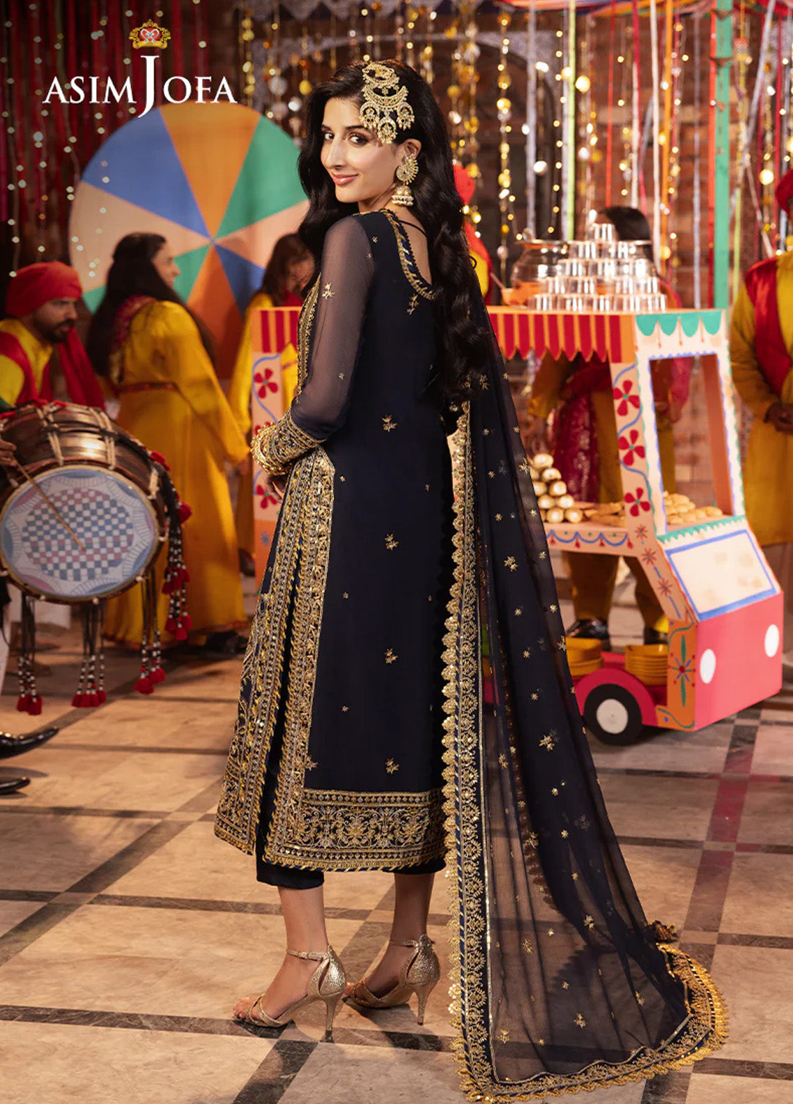 Chamak Damak By Asim Jofa Luxury Festive Embroidered Lawn 3 Piece Unstitched Suit AJ24CD AJCD-11 Chamak Damak By Asim Jofa Luxury Festive Embroidered Lawn 3 Piece Unstitched Suit AJ24CD AJCD-11