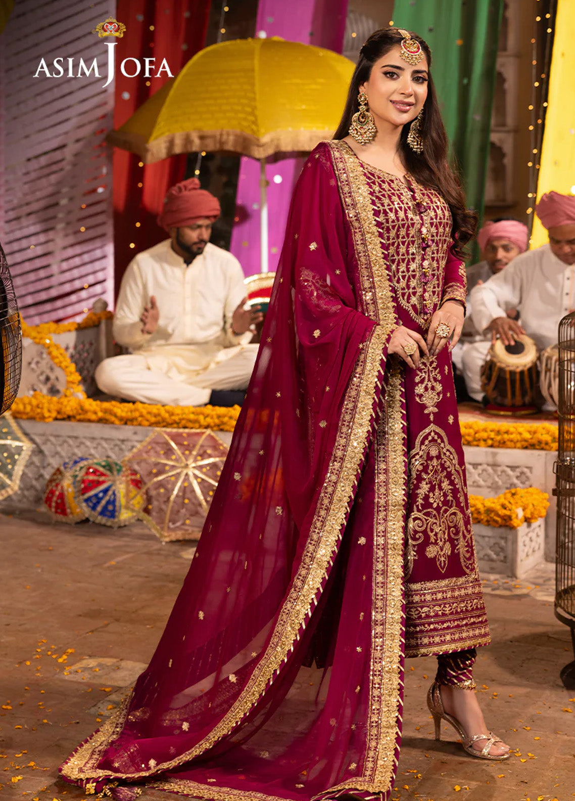Chamak Damak By Asim Jofa Luxury Festive Embroidered Lawn 3 Piece Unstitched Suit AJ24CD AJCD-12 Chamak Damak By Asim Jofa Luxury Festive Embroidered Lawn 3 Piece Unstitched Suit AJ24CD AJCD-12