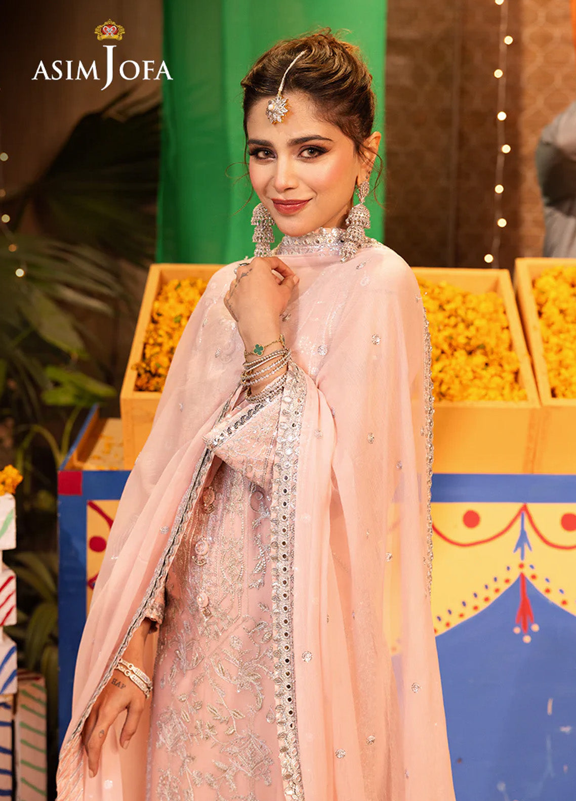 Chamak Damak By Asim Jofa Luxury Festive Embroidered Lawn 3 Piece Unstitched Suit AJ24CD AJCD-14 Chamak Damak By Asim Jofa Luxury Festive Embroidered Lawn 3 Piece Unstitched Suit AJ24CD AJCD-14