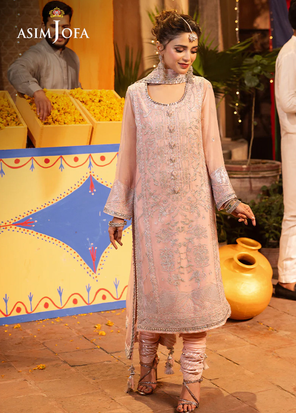 Chamak Damak By Asim Jofa Luxury Festive Embroidered Lawn 3 Piece Unstitched Suit AJ24CD AJCD-14 Chamak Damak By Asim Jofa Luxury Festive Embroidered Lawn 3 Piece Unstitched Suit AJ24CD AJCD-14