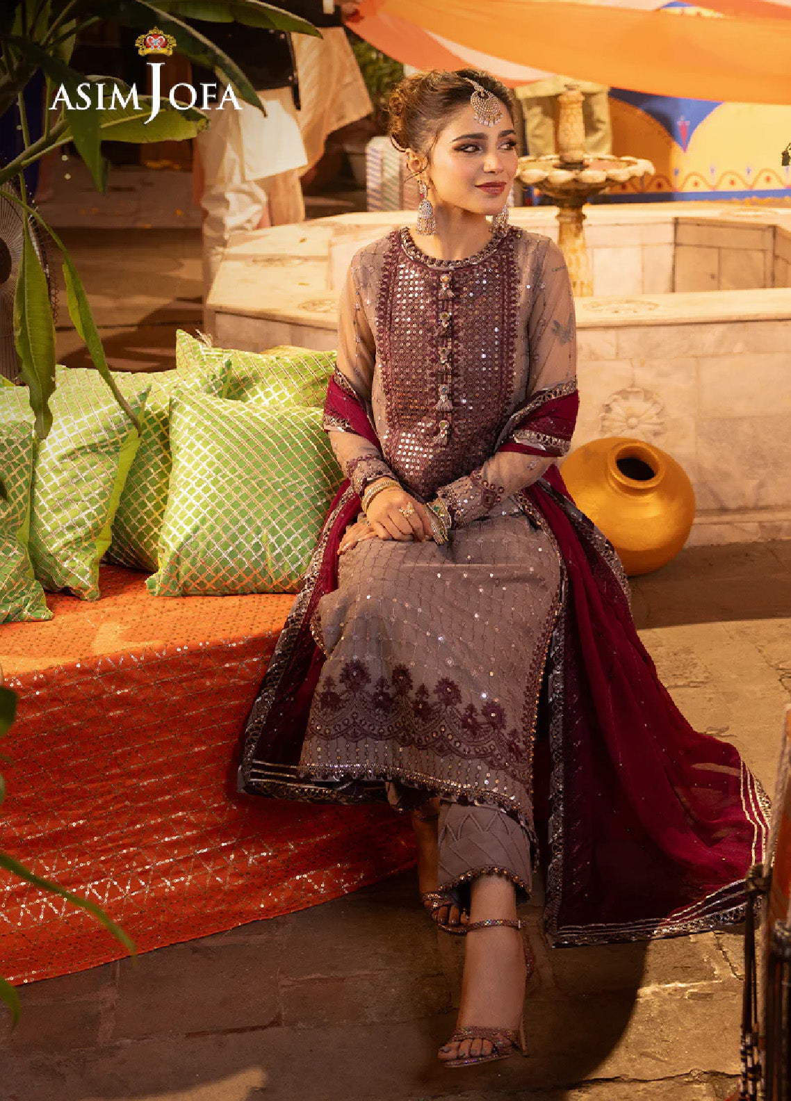 Chamak Damak By Asim Jofa Luxury Festive Embroidered Lawn 3 Piece Unstitched Suit AJ24CD AJCD-15 Chamak Damak By Asim Jofa Luxury Festive Embroidered Lawn 3 Piece Unstitched Suit AJ24CD AJCD-15