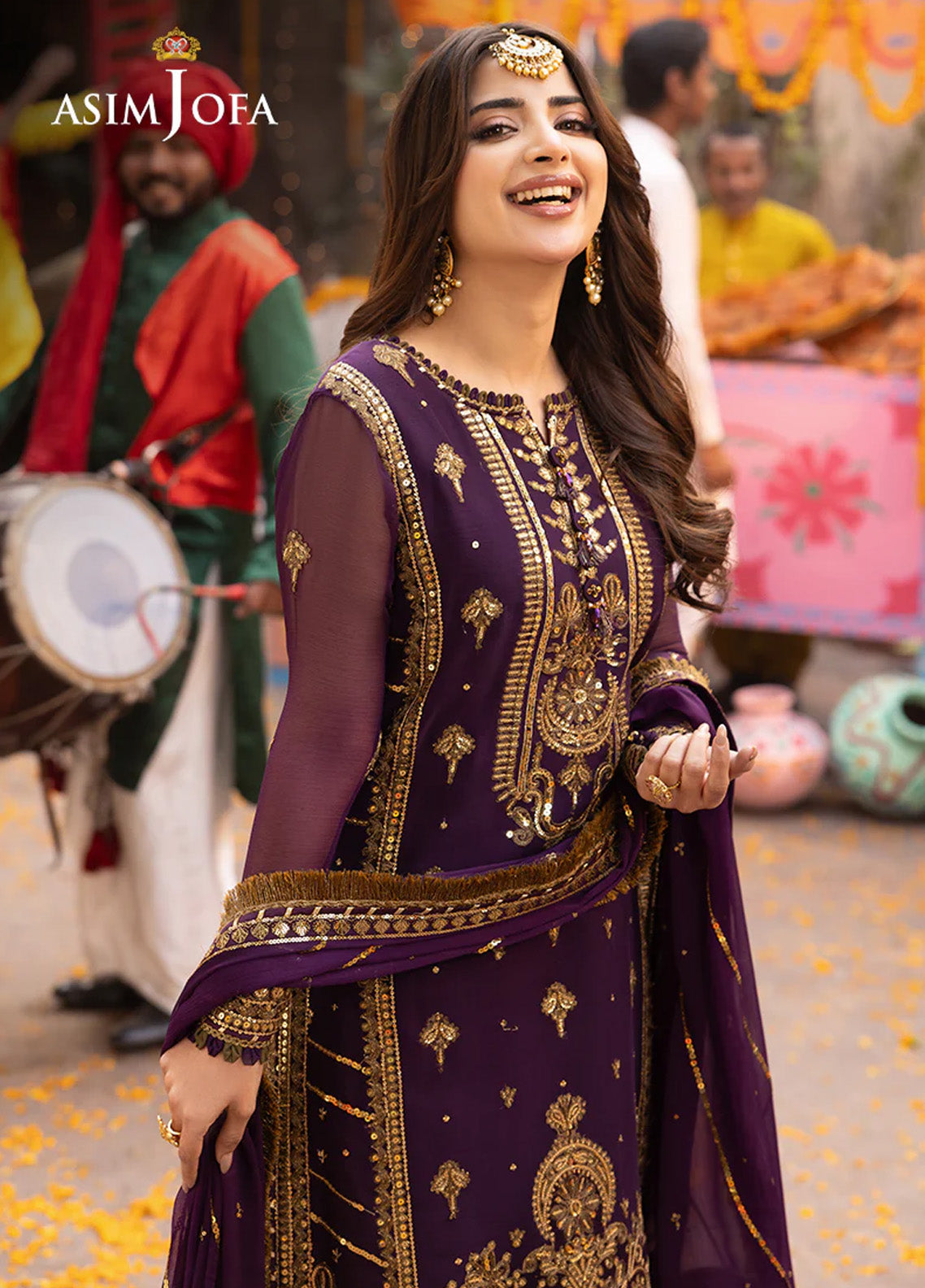 Chamak Damak By Asim Jofa Luxury Festive Embroidered Lawn 3 Piece Unstitched Suit AJ24CD AJCD-17 Chamak Damak By Asim Jofa Luxury Festive Embroidered Lawn 3 Piece Unstitched Suit AJ24CD AJCD-17