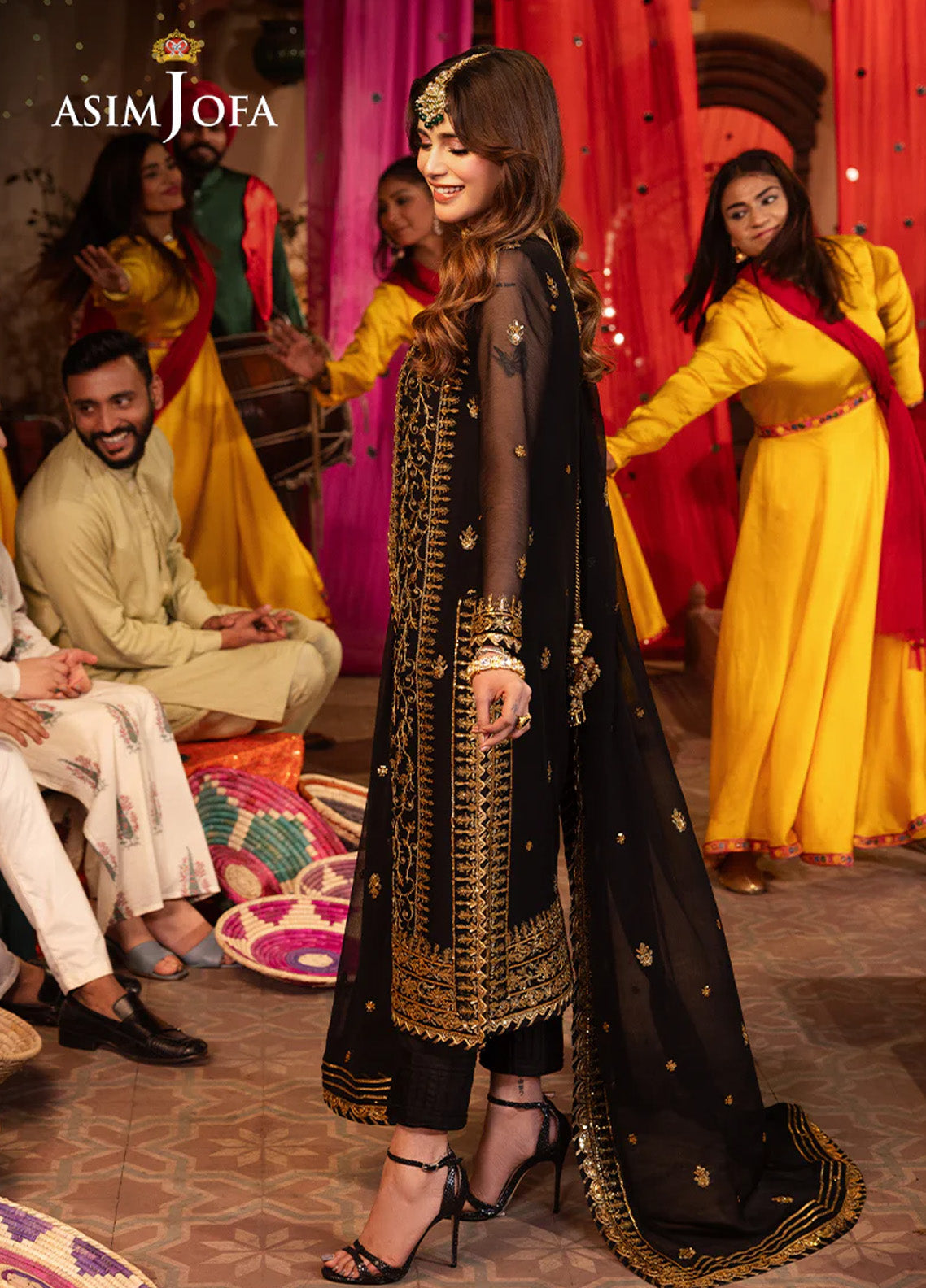 Chamak Damak By Asim Jofa Luxury Festive Embroidered Lawn 3 Piece Unstitched Suit AJ24CD AJCD-19 Chamak Damak By Asim Jofa Luxury Festive Embroidered Lawn 3 Piece Unstitched Suit AJ24CD AJCD-19