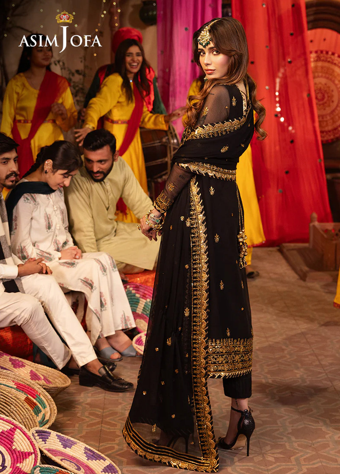 Chamak Damak By Asim Jofa Luxury Festive Embroidered Lawn 3 Piece Unstitched Suit AJ24CD AJCD-19 Chamak Damak By Asim Jofa Luxury Festive Embroidered Lawn 3 Piece Unstitched Suit AJ24CD AJCD-19