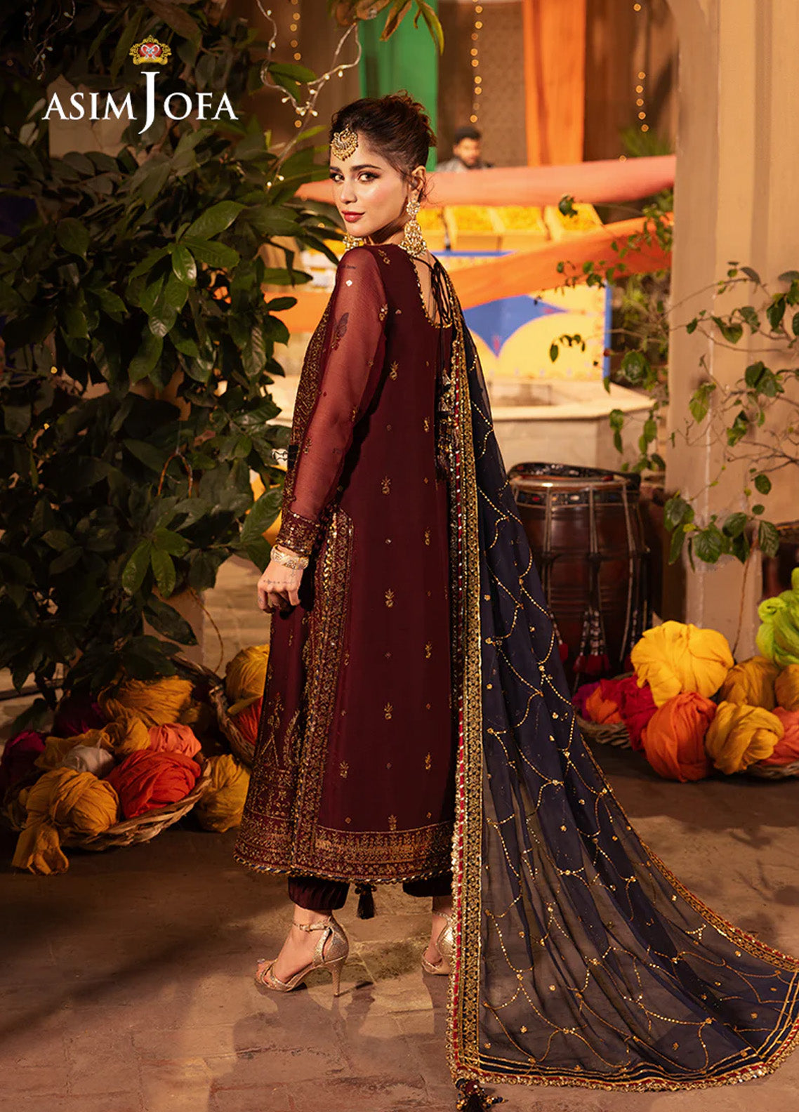 Chamak Damak By Asim Jofa Luxury Festive Embroidered Lawn 3 Piece Unstitched Suit AJ24CD AJCD-20 Chamak Damak By Asim Jofa Luxury Festive Embroidered Lawn 3 Piece Unstitched Suit AJ24CD AJCD-20